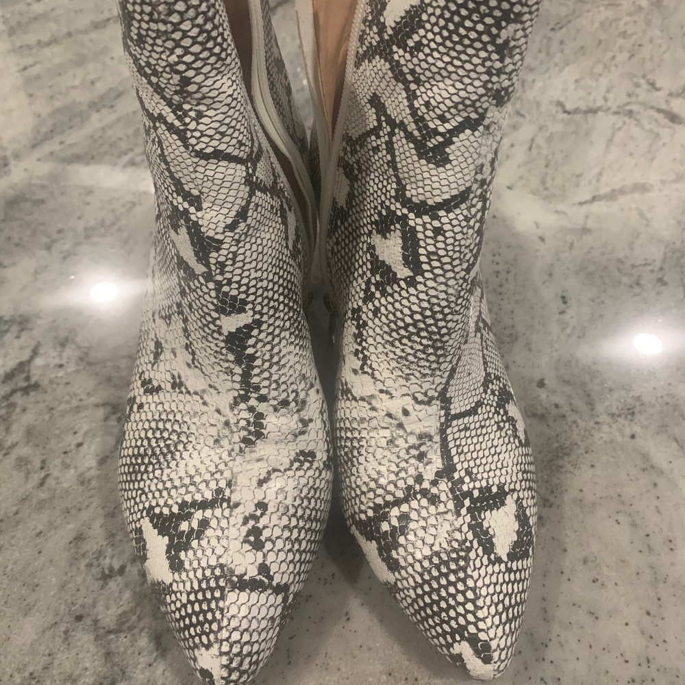 Snake Print Boots